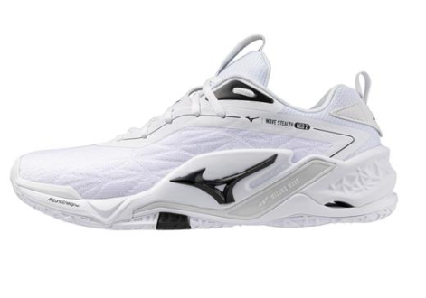 Mizuno Wave Stealth Neo 2 Unisex Volleyball Shoe -White/Black - Click Image to Close