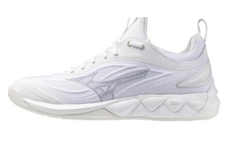 Mizuno Women's Wave Luminous 3 -White/Silver - Click Image to Close